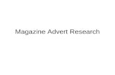 Magazine Advert Research C