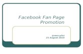Facebook Fan Page Promotion
