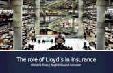 The role of lloyd’s in insurance