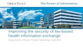 OpenText - Improving the Security of Fax-based Health Information Exchange
