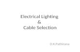 Electrical Lighting & Cable Selection