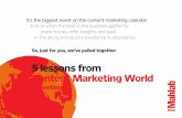 5 lessons from Content Marketing World: Day 1
