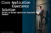 iWAN - Cisco Application Experience Solution