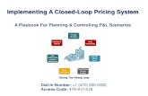 Implementing a closed loop pricing system