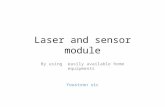 Laser and sensor module