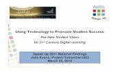 “Using Technology to Promote Student Success: The New Student Vision for 21st Century Digital Learning”