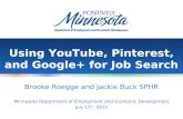 Using YouTube, Pinterest, and Google+ for Job Search