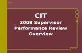 CIT Performance Evaluation for Supervisors (PowerPoint slides)
