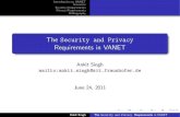 The Security and Privacy Requirements in VANET
