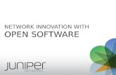 Network Innovation with Open Software