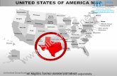 Editable vector business usa texas state and county powerpoint maps united states of america slides