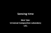 Workshop on Human Living in Future Cities - Nick Tyler (UCL), "Sensing Time"