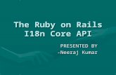 The Ruby On Rails I18n Core Api