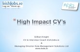 How to write a High Impact CV