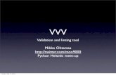 VVV validation and linting tool