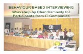 Behavior Based Intervewing Ihrd Workshop   Chandramowly