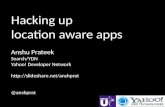 Hacking up location aware apps