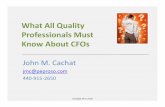 What all quality professionals must know about cf os  april 2013