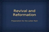 Revival and Reformation for Seventh-day Adventists