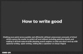 How to write content for seo