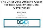 The Chief Data Officer's Quest for Data Quality and Data Governance