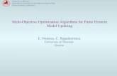 Multi-Objective Optimization Algorithms for Finite Element Model Updating. Ntotsios and Papadimitriou.