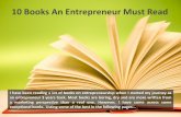 10 Books an Entrepreneur Must Read