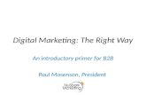 Digital Marketing A B2 B Primer