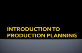 Productionplanning aggregate capacity