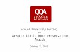 QQA's 2013 Annual Report and Greater Little Rock Preservation Awards