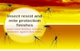 Anti microbial and insect finishes