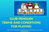 Terms and Concitions of Disneys Club Penguin