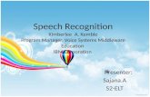 Speech recognition An overview