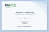 Importance of Incentives in Marketing and Measuring TDM