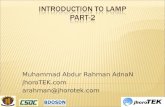 Introduction To Lamp P2