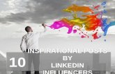 10 Inspirational Posts by LinkedIn Influencers