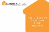7 Tips to grow your trade business
