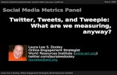 eMetrics: Twitter, Tweets & Tweeple: What are we measuring, anyway?
