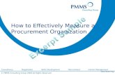 How to Effectively Measure a Procurement Organization Sample