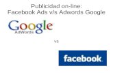 Publicidad on-line: Facebook Ads v/s Adwords Google vs.