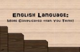 English: A Crazy Language