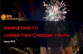 Marketing to lower tier youth in China: China Normal salon summary