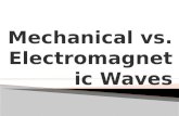 Mechanical vs electromagnetic waves