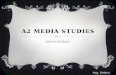 A2 Media Studies - Genre Analysis