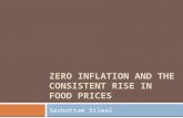 Zero inflation and consistant rise in food price