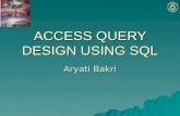 Access Query Design Using Sql Update