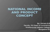 National in come and product concept