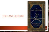 The last Lecture