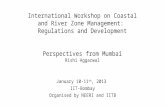 Workshop on Coastal and River zone management and regulations