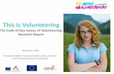 'This is volunteering!' report
